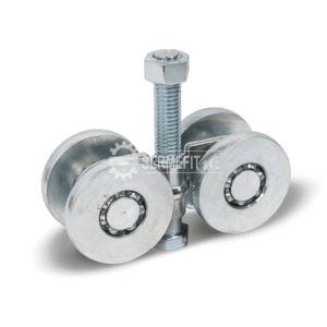 Garrucha de Portón Torneado 4 Ruedas